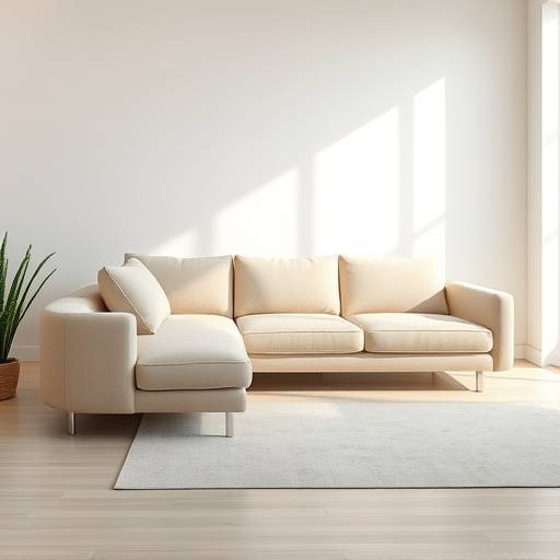 Modulsofa i beige lin
